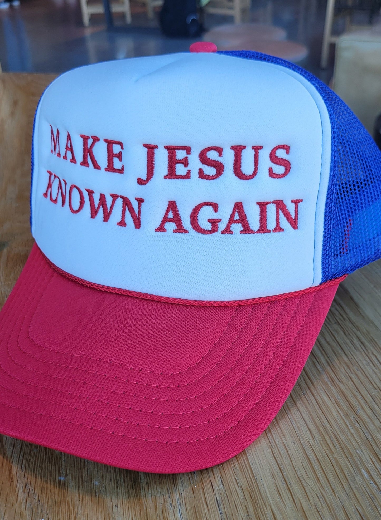 Make Jesus Known Again foam trucker hat