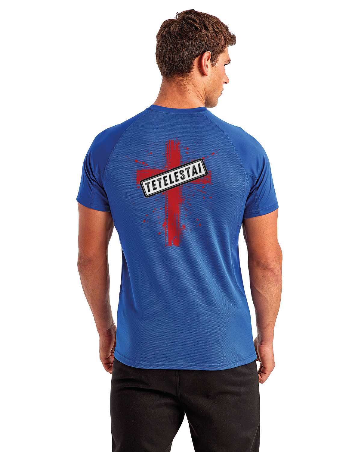 Tetelestai Men's Dri-fit (back design)