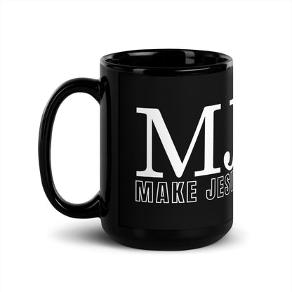 Make Jesus Known Again Black Glossy Mug