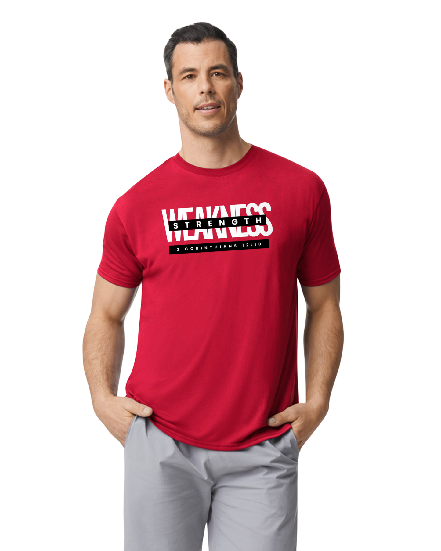 Strength in Weakness Men's Performance Shirt