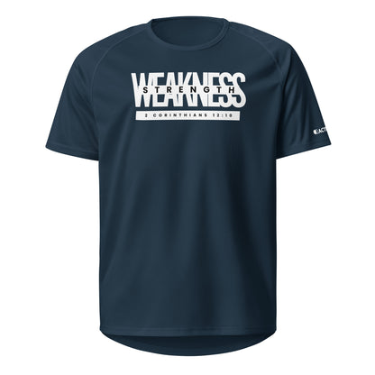 Strength in Weakness Unisex sports jersey