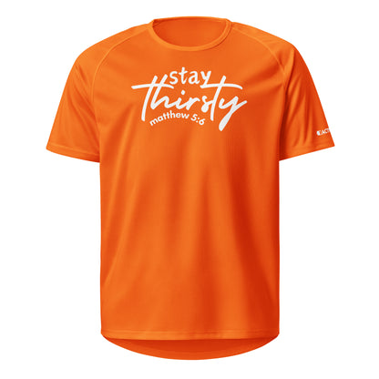 Stay Thirsty Unisex sports jersey