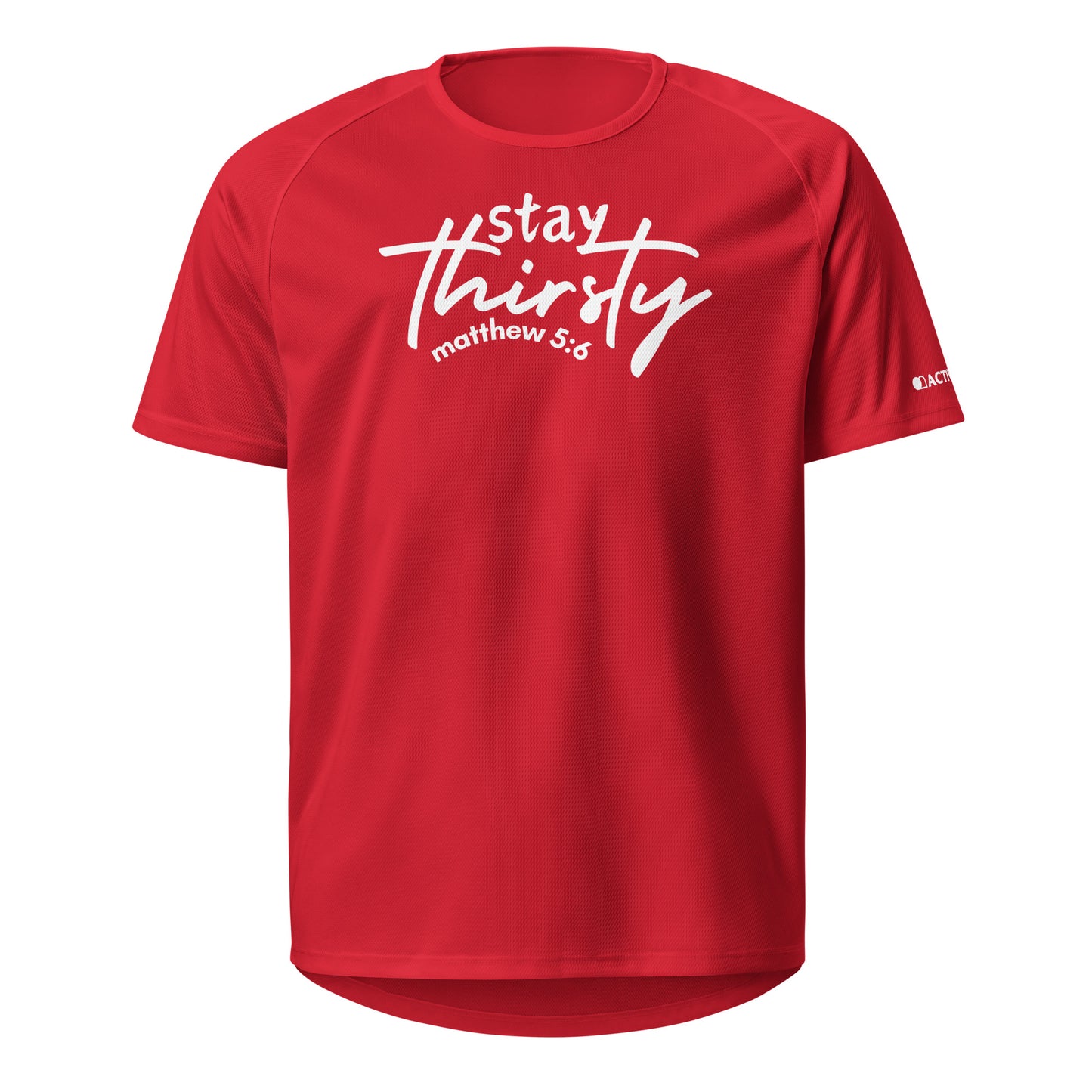 Stay Thirsty Unisex sports jersey